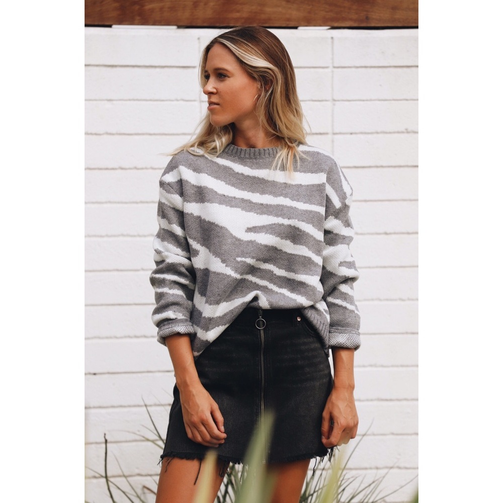 Free People Zip It Up Denim Mini Skirt - Picture 7 of 9